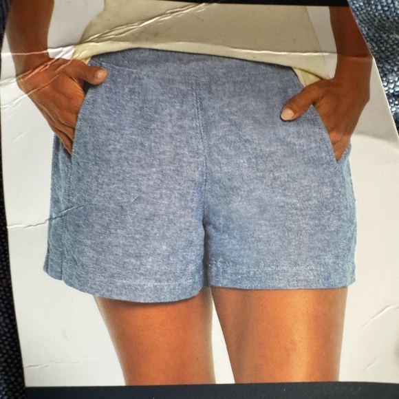 GAP Pants - Women's  Gap Blue Casual  linen Shorts
